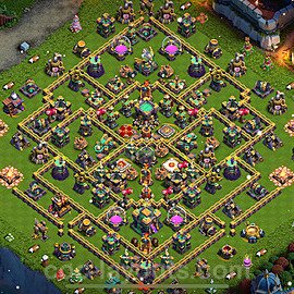 Anti Everything TH14 Base Plan with Link, Hybrid, Copy Town Hall 14 Design 2024, #62