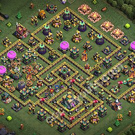Gute Base für Verteidigung RH14 + Link 2026 -  COC Rathaus 14 Kopieren Base - #88