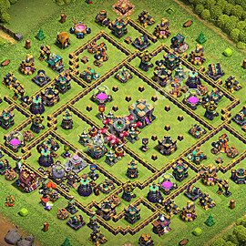 TH14 Anti 3 Stars Base Plan with Link, Anti Air / Electro Dragon, Copy Town Hall 14 Base Design 2026, #98