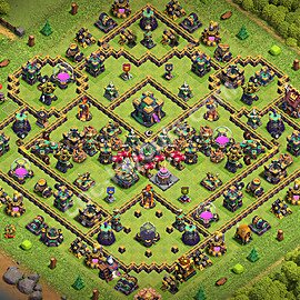 Die Anti 3 Sterne Base RH14 + Link, Anti Alles 2026 - COC Rathaus 14 Kopieren Base - #99