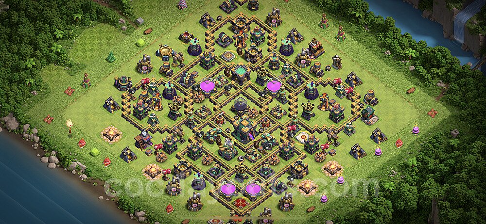 Anti Everything TH14 Base Plan with Link, Legend League, Copy Town Hall 14 Design 2022, #55