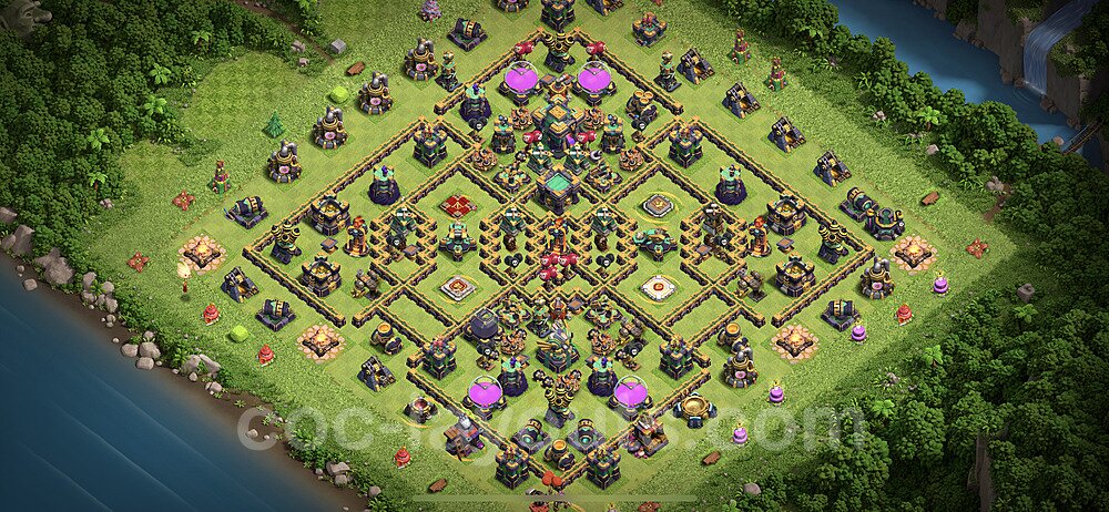 Anti Everything TH14 Base Plan with Link, Legend League, Copy Town Hall 14 Design 2023, #56