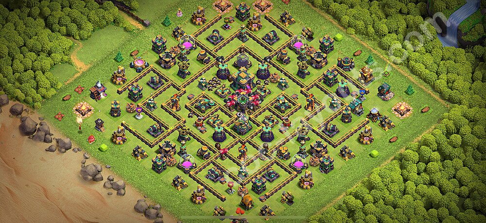 Ustawienie bazy do obrony TH14 z linkiem - Ratusz poziom 14 - COC 2026 - #79