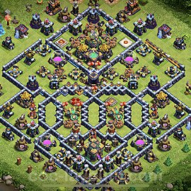 Base plan TH14 (design / layout) with Link, Hybrid, Anti Everything for Farming, #21