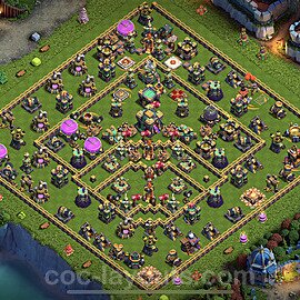 Base plan TH14 Max Levels with Link for Farming 2023, #29