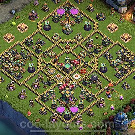 Base plan TH14 (design / layout) with Link, Anti Everything for Farming 2022, #36