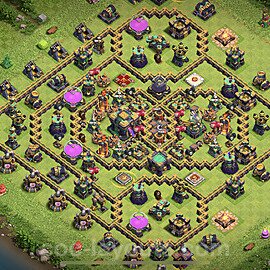 Base plan TH14 (design / layout) with Link, Anti 2 Stars, Legend League for Farming 2023, #39