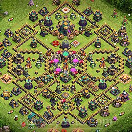 Base plan TH14 Max Levels with Link, Anti 3 Stars for Farming 2023, #42