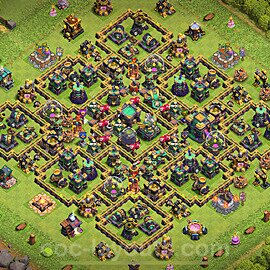 Base plan TH14 Max Levels with Link for Farming 2025, #50