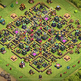 Ustawienie bazy do farma TH14 z linkiem - Ratusz poziom 14 - COC 2026, #50