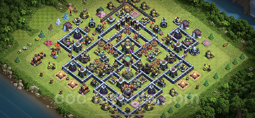 Base plan TH14 (design / layout) with Link, Hybrid, Legend League for Farming 2021, #1
