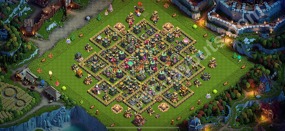 Base plan TH14 Max Levels with Link, Anti 3 Stars for Farming 2025, #51