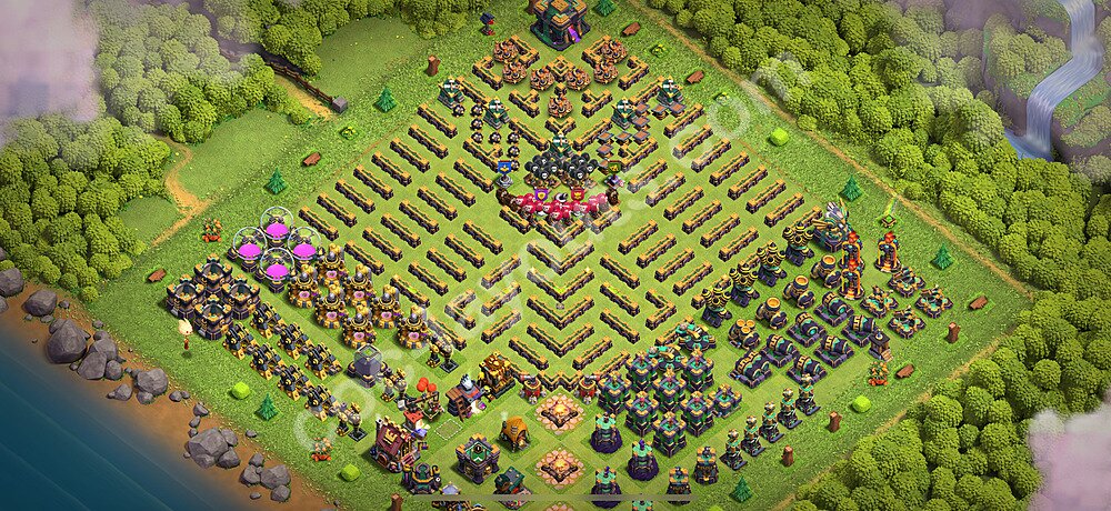 Top Base de Troll Funny HDV 14 + Lien (Link) 2026 - Hôtel de Ville 14 Art Base Copier - #41