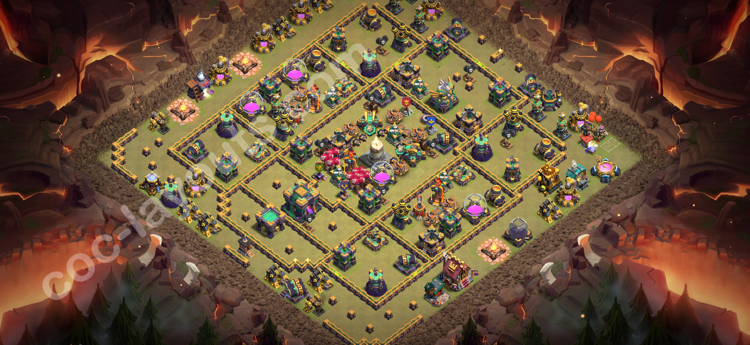 TH14 War Base #249 – TH14 layout preview