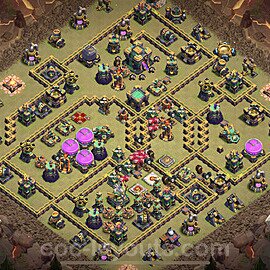 TH14 Max Levels CWL War Base Plan with Link, Copy Town Hall 14 Design 2023, #115