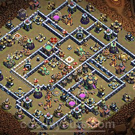 Die Clan War Base RH14 + Link 2022 - COC Rathaus Level 14 Kriegsbase (CK / CW) - #125