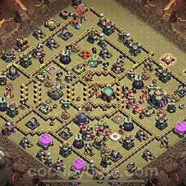 TH14 Max Levels CWL War Base Plan with Link, Copy Town Hall 14 Design 2023, #127
