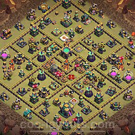 Die Clan War Base RH14 + Link, Anti Alles 2023 - COC Rathaus Level 14 Kriegsbase (CK / CW) - #129