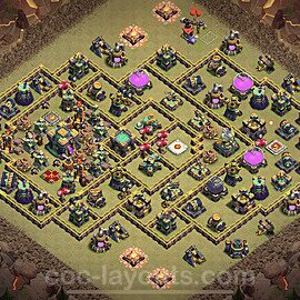 Die Anti 2 Sterne Clan War Base RH14 + Link 2022 - COC Rathaus Level 14 Kriegsbase (CK / CW) - #142