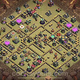 Die Clan War Base RH14 + Link, Anti Air / Electro Dragon 2022 - COC Rathaus Level 14 Kriegsbase (CK / CW) - #151