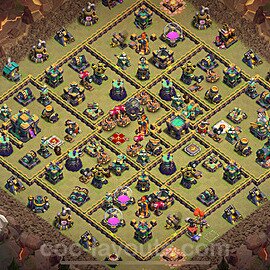 Die Clan War Base RH14 + Link, Anti Alles 2024 - COC Rathaus Level 14 Kriegsbase (CK / CW) - #190