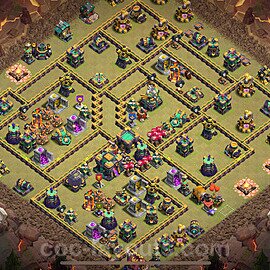 Top Maxé Base de Guerre HDV 14 + Lien (Link) 2025 gdc - Hôtel de Ville 14 Base Copier - #205