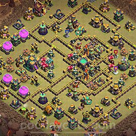Top Base de Guerre HDV 14 + Lien (Link), Anti tout 2025 gdc - Hôtel de Ville 14 Base Copier - #206