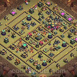 Municipio livello 14 Base di Guerra + Link, Anti tutto - Maxato Disposizione Villaggio COC 2025 TH14 - #209