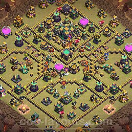 Die Maximal Clan War Base RH14 + Link, Anti Alles 2025 - COC Rathaus Level 14 Kriegsbase (CK / CW) - #215