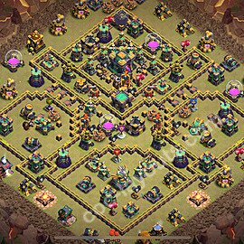Diseño de aldea para Guerra al Maximo Ayuntamiento 14 Copiar, Anti Todo - Full COC TH14 Perfecta Distribucion 2026 + Enlace - #215