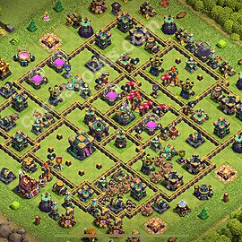 Top Base de Guerre HDV 14 + Lien (Link), Anti tout 2026 gdc - Hôtel de Ville 14 Base Copier - #221