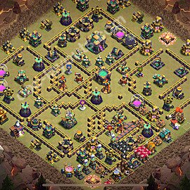 TH14 War Base Plan with Link, Anti 3 Stars, Copy Town Hall 14 CWL Design 2026, #223