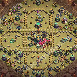 Ustawienie baza wojskowa TH14 z linkiem, Legenda Ligi - Ratusz poziom 14 - COC 2026 - #230