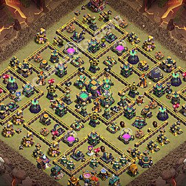 Top Anti 3 Etoiles Base de Guerre HDV 14 + Lien (Link) 2026 gdc - Hôtel de Ville 14 Base Copier - #239