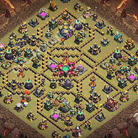 Diseño de aldea para Guerra Ayuntamiento 14 Copiar - COC TH14 Perfecta Distribucion 2026 + Enlace - #247