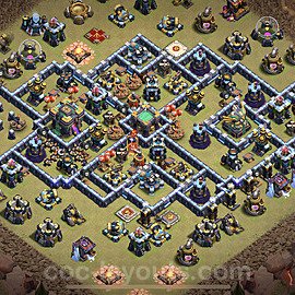 TH14 War Base Plan with Link, Legend League, Anti Everything, Copy Town Hall 14 CWL Design, #5