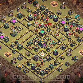 Die Anti 3 Sterne Clan War Base RH14 + Link 2023 - COC Rathaus Level 14 Kriegsbase (CK / CW) - #94