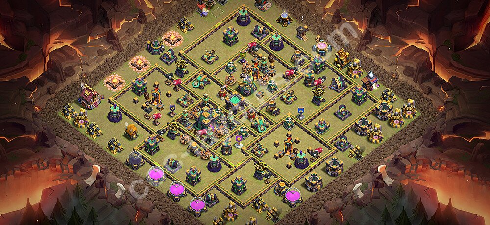 Municipio livello 14 Base di Guerra + Link - Anti 3 Stelle Disposizione Villaggio COC 2026 TH14 - #233