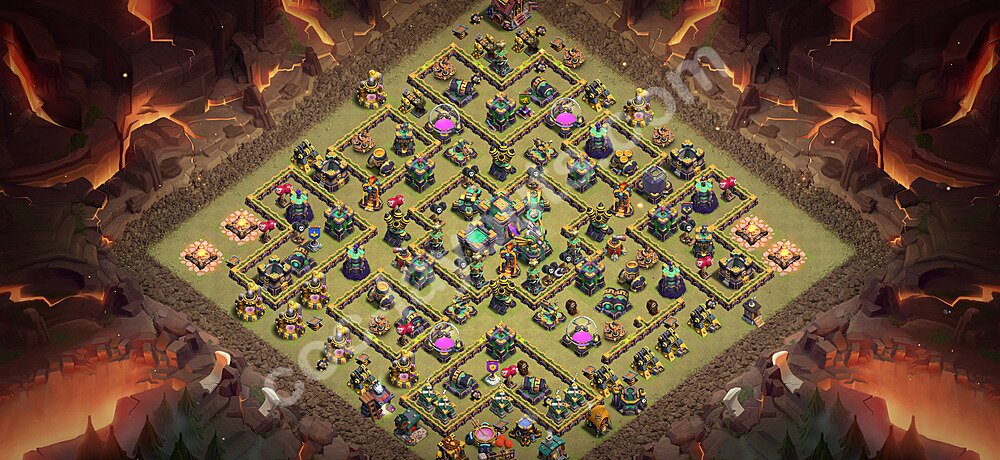 Top Anti 3 Etoiles Base de Guerre HDV 14 + Lien (Link) 2026 gdc - Hôtel de Ville 14 Base Copier - #239