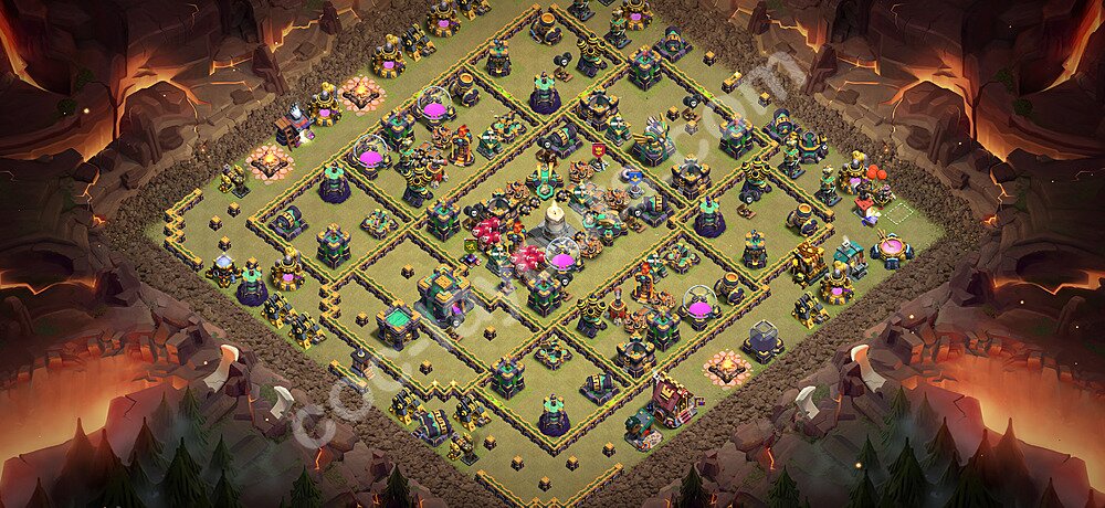 Municipio livello 14 Base di Guerra + Link - Miglior Disposizione Villaggio COC 2026 TH14 - #243