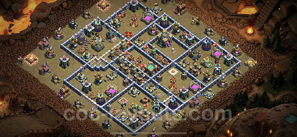 Die Clan War Base RH14 + Link - COC Rathaus Level 14 Kriegsbase (CK / CW) - #90