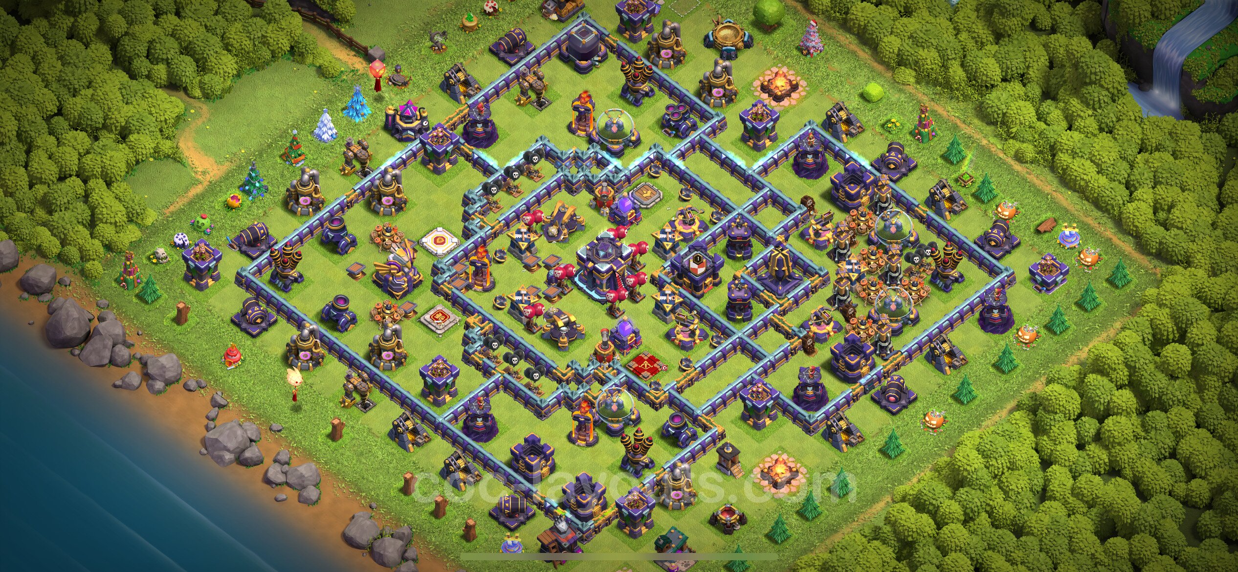 Best Anti 2 Stars Base TH15 with Link, Hybrid 2023 - Town Hall Level 15 ...