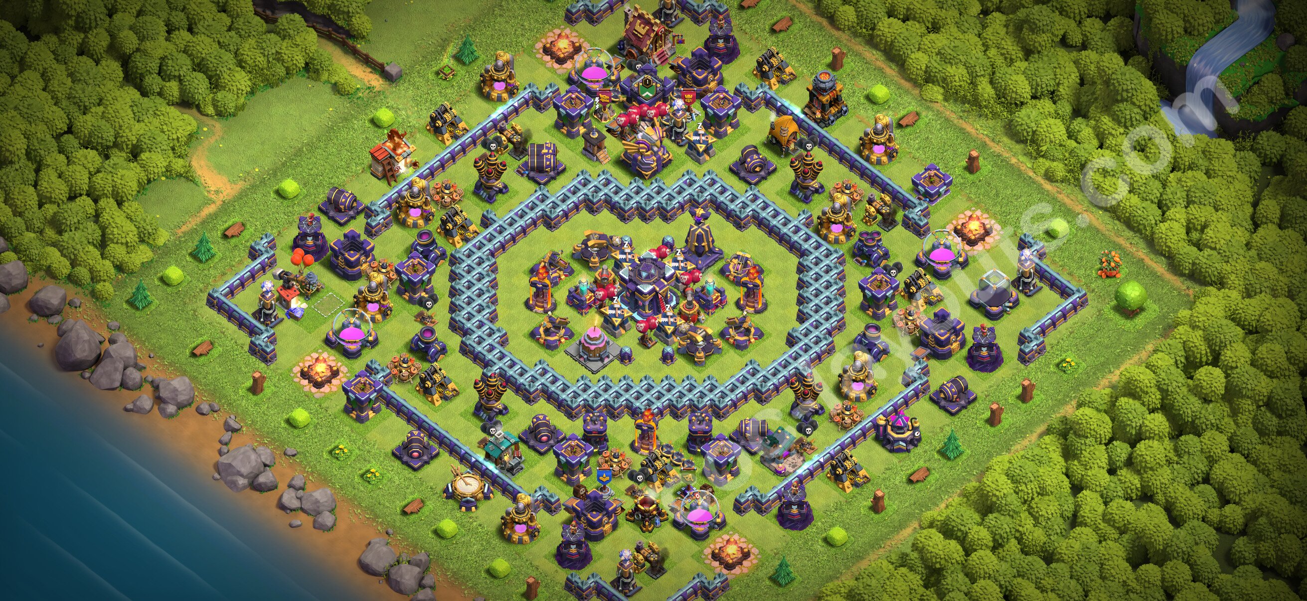 TH15 Hybrid Base #178 – TH15 layout preview