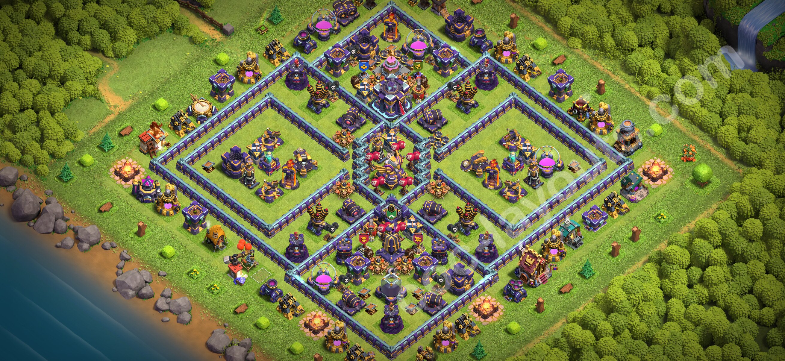 TH15 Hybrid Base #177 – TH15 layout preview