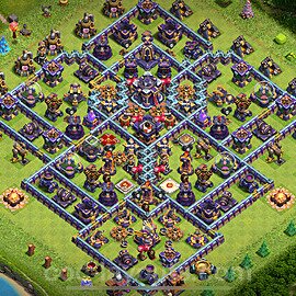 TH15 Anti 2 Stars Base Plan with Link, Legend League, Copy Town Hall 15 Base Design 2023, #13