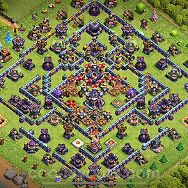 Diseño de aldea para Defensa Ayuntamiento 15 Copiar, Liga de Leyenda - COC TH15 Perfecta Distribucion 2023 + Enlace - #27