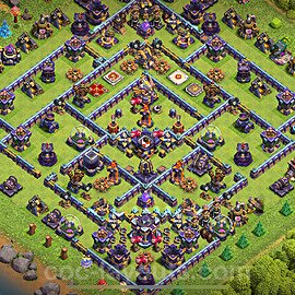 Anti Everything TH15 Base Plan with Link, Copy Town Hall 15 Design 2023, #38