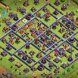 TH15 Trophy Base Plan with Link, Copy Town Hall 15 Base Design 2023, #39