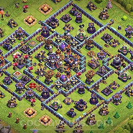 TH15 Anti 2 Stars Base Plan with Link, Legend League, Copy Town Hall 15 Base Design 2023, #41