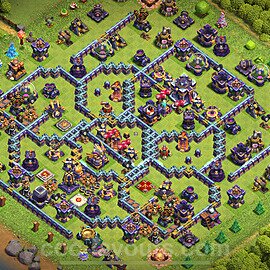 TH15 Trophy Base Plan with Link, Copy Town Hall 15 Base Design 2023, #42